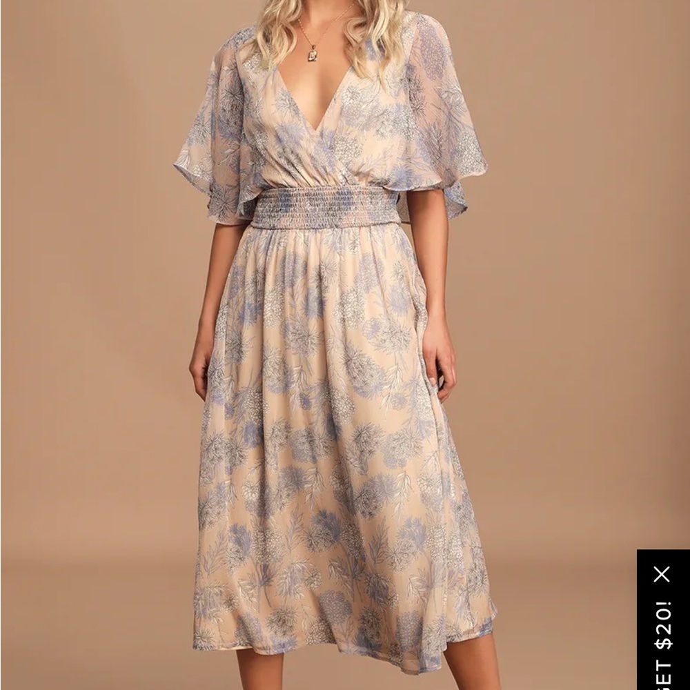 Lulus subtle romance midi dress